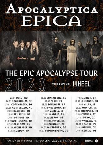 Epica & Apocalyptica Euro Tour 2023 poster