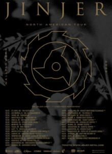 Jinjer North American Tour Dates 2022 poster