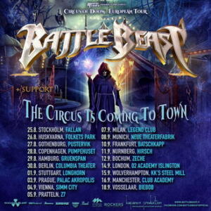 BattleBeast EU Tour 2022 poster