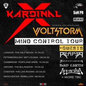 Kardinal X Voltstorm UK Tour 2022 poster