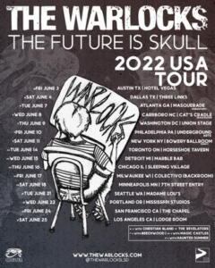 The Warlocks US Tour 2022 poster