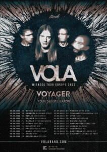 Vola & Voyager European Tour 2022 poster