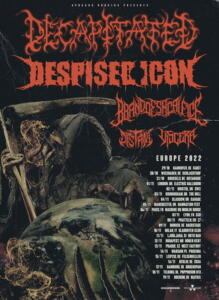 Decapitated & Despised Icon European Tour 2022 poster