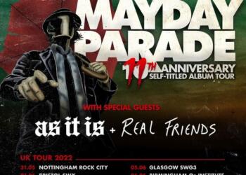 Mayday Parade UK Tour 2022 Poster