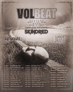 Volbeat European Tour 2022 poster