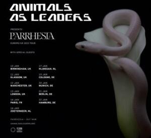Animals As Leaders European & UK Tour 2023 poster