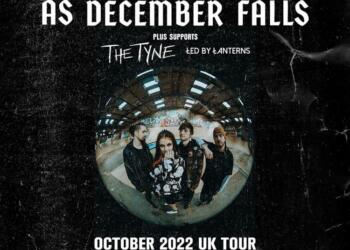 As December Falls UK Tour 2022 poster