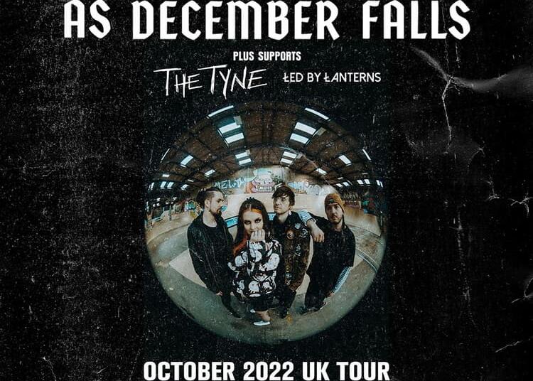 As December Falls UK Tour 2022 poster