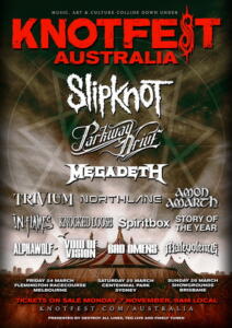 Knotfest Australia 2023 poster