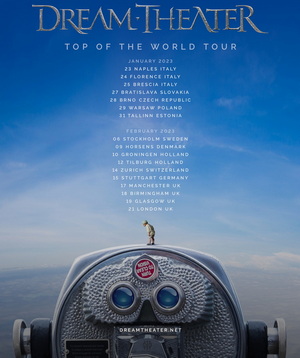 Dream Theater European & UK Tour 2023 poster
