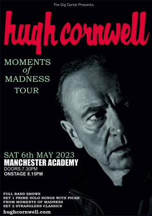 Hugh Cornwell Manchester Academy 3 2023 poster