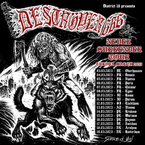 Deströyer 666 European Tour 2023 poster