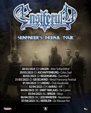 Ensiferum European Tour 2023 poster
