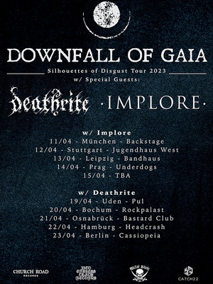 Downfall Of Gaia European Tour 2023 poster