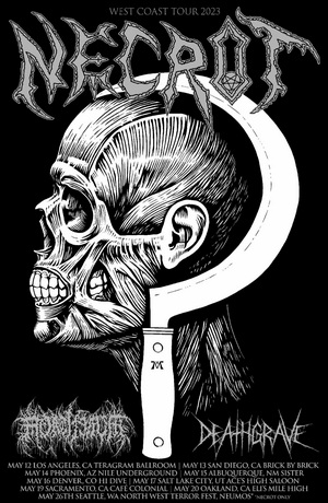 Necrot US Tour 2023 poster