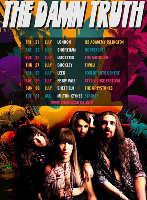 The Damn Truth UK Tour 2023 poster