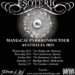 Esoteric Australian Tour 2023 poster