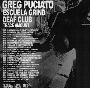 Greg Puciato North American Tour 2023