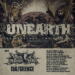 Unearth US Tour 2023 poster