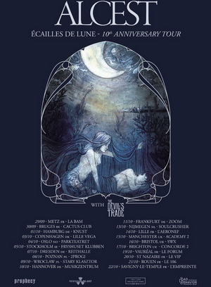 Alcest European Tour 2023 poster