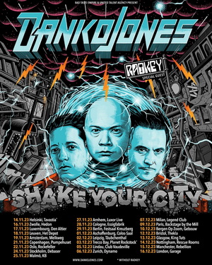 Danko Jones European & UK Tour 2023 poster