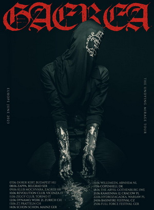 Gaerea European Tour 2023 poster