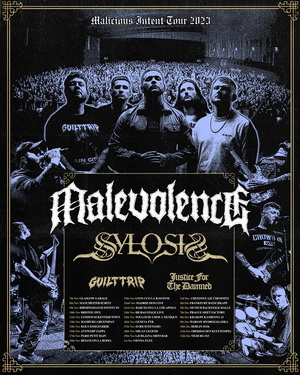 Malevolence UK & European Tour 2023 poster