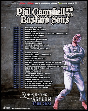 Phil Campbell And The Bastard Sons European & UK Tour 2023 poster