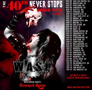 W.A.S.P. North American Tour 2023 poster