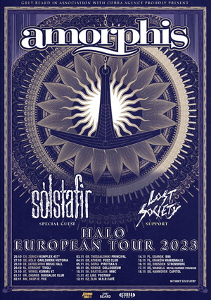 Amorphis European Tour 2023 poster