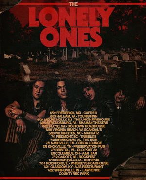 The Lonely Ones US Tour 2023 poster