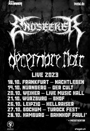 Endseeker European Tour 2023 poster