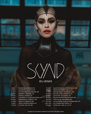 SKYND European Tour 2023 poster
