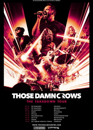 Those Damn Crows UK Tour 2023 poster