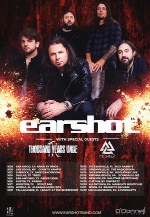 Earshot US Tour 2023 poster