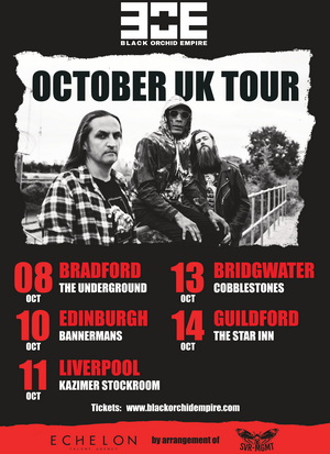 Black Orchid Empire UK Tour 2023 poster
