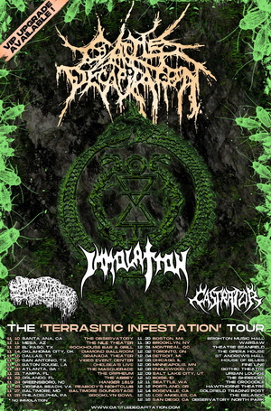 Cattle Decapitation North American Headlining Tour 2023 poster