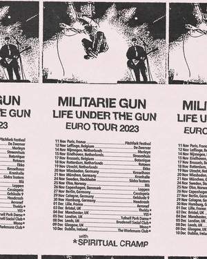Militarie Gun European UK Tour 2023 poster