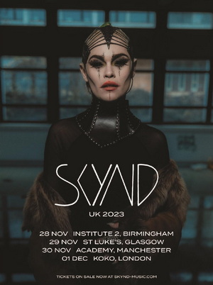 SKYND UK Tour 2023 poster