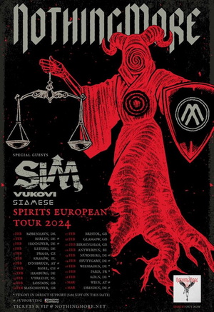 Nothing More European & UK Tour 2024 poster