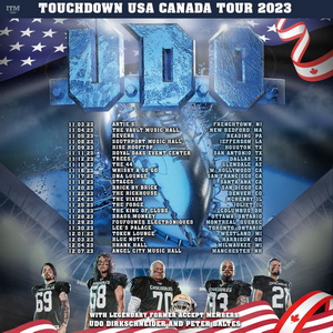 U.D.O. North American Tour 2023 poster