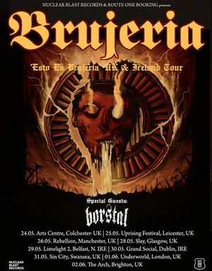 Brujeria UK & Ireland Tour 2024 poster