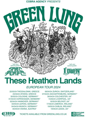 Green Lung European & UK Tour 2024 poster