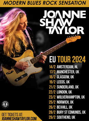 Joanne Shaw Taylor UK Tour 2024 poster