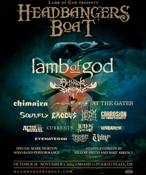 Lamb of God Headbangers Boat 2024 poster