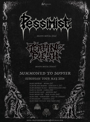 Pessimist European Tour 2024 poster