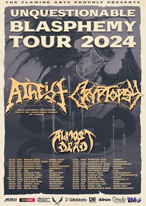 Atheist Cryptopsy European & UK co-headlining tour
