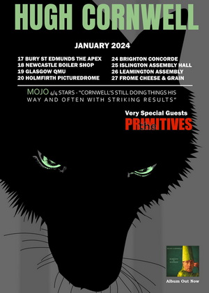 Hugh Cornwell UK Tour 2024 poster