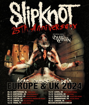 Slipknot European and UK Tour 2024 poster