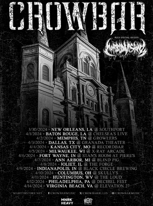 Crowbar US Tour 2024 poster